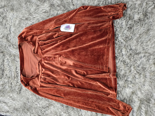 Rust tunic shirt