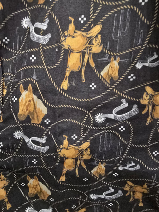Gold buckle button up