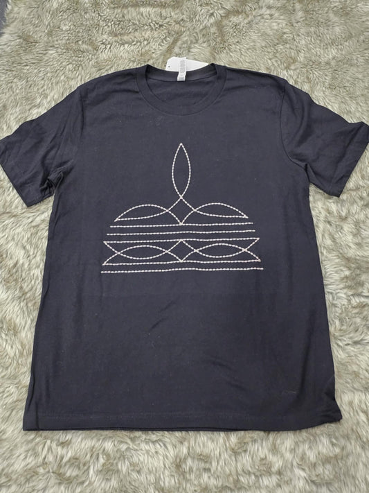 Boot stitch tee