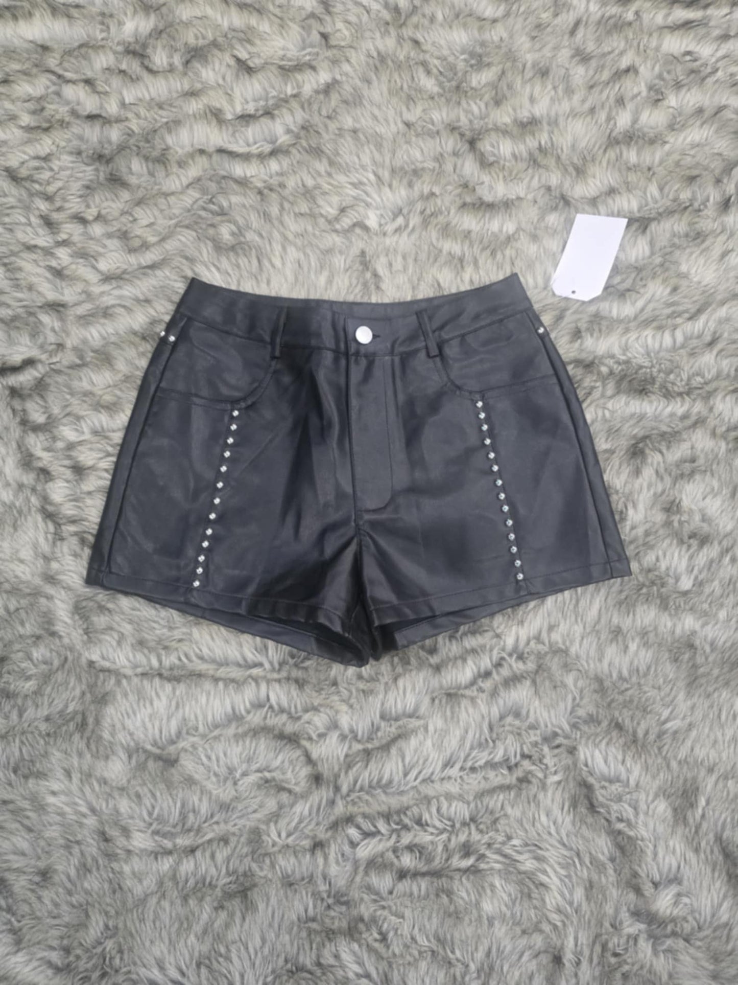 Studding in black short