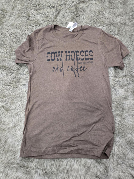 Cow horses n coffee tee