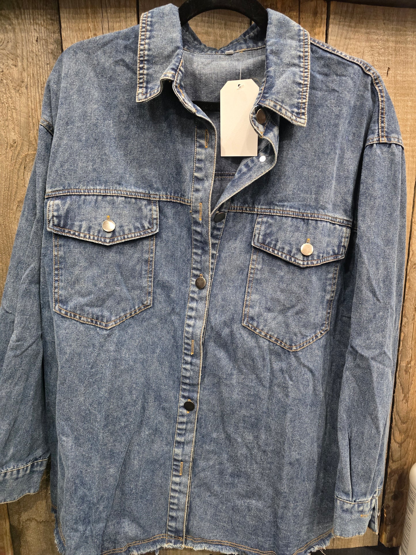 Tattered blue button up